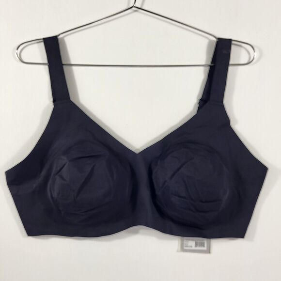 Knix Evolution Padded V Neck Wire Free Medium Support Bra Black Size 8 - Picture 1 of 6